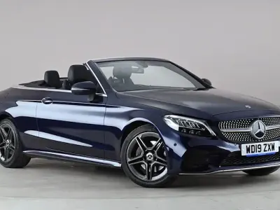 Begagnad Mercedes C200 AMG line 184 HK (135 kW) 2019 Blå Cab
