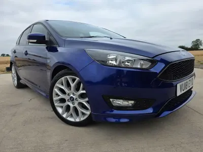 Used Ford Focus ST-Line 140 HP (102 kW) 2018 Blue Hatchback