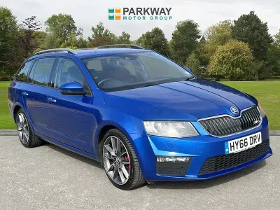 Used Skoda Octavia vRS 150 HP (110 kW) 2016 Blue Estate