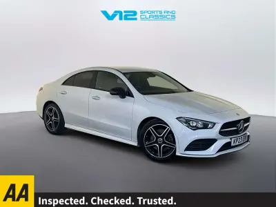 Used Mercedes CLA200 AMG line 163 HP (119 kW) 2023 White Coupe