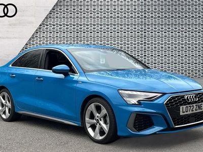 Used Audi A3 S-Line 150 HP (110 kW) 2022 Blue Sedan