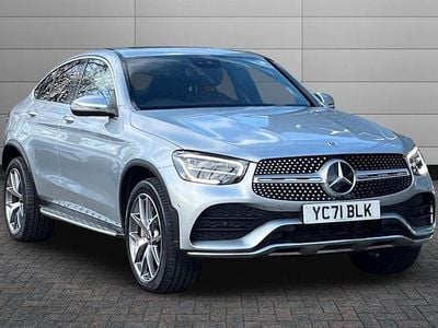 Used Mercedes GLC300e AMG line 320 HP (235 kW) 2021 High tech silver Coupe