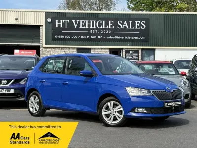 Used Skoda Fabia SE 60 HP (44 kW) 2020 Blue Hatchback