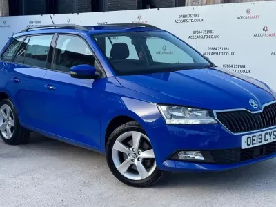 Used Skoda Fabia SE L 110 HP (80 kW) 2019 Blue Estate