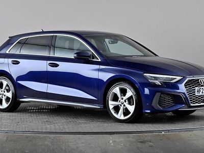 Used Audi A3 S-Line 150 HP (110 kW) 2022 Blue Sedan