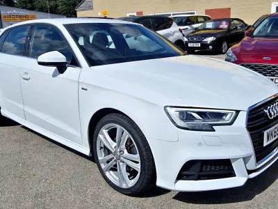 Used Audi A3 S-Line 150 HP (110 kW) 2019 White Sedan