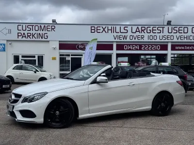 Used Mercedes E350 AMG line 2016 White Cabriolet