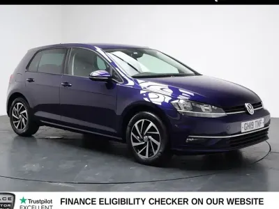 Used VW Golf VII Match 115 HP (84 kW) 2019 Blue Hatchback