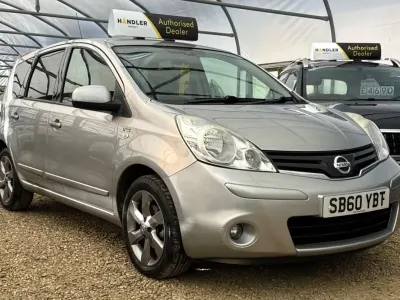 Begagnad Nissan Note N-TEC 110 HK (80 kW) 2011 Silver Halvkombi