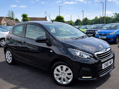 Black Used 2018 Peugeot 108 Active Hatchback | £5,495 (Fair price)