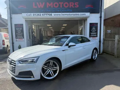 Used Audi A5 S-Line 190 HP (139 kW) 2020 White Coupe