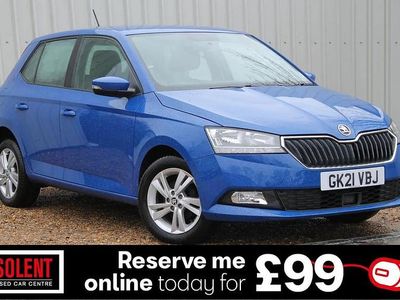 Blue Used 2021 Skoda Fabia SE Hatchback | £7,990 (Good price)