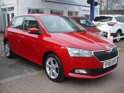 Used Skoda Fabia SE L 95 HP (69 kW) 2018 Red Hatchback