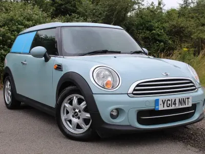Used Mini Cooper D 112 HP (82 kW) 2014 Blue Hatchback