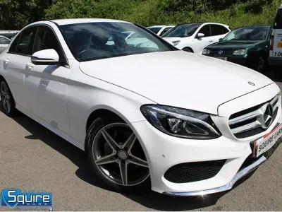 Used Mercedes C220 AMG line 170 HP (125 kW) 2015 White Sedan