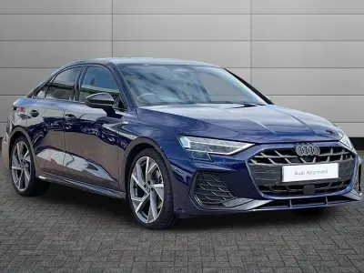 Used Audi A3 Black Edition 150 HP (110 kW) 2026 Blue Sedan