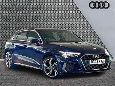 Used Audi A3 S-Line 150 HP (110 kW) 2023 Blue Sedan