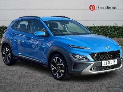 Second-hand Hyundai Kona Premium 120 CP (88 kW) 2021 Albastru SUV