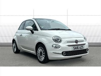 Used Fiat 500 Lounge 69 HP (50 kW) 2016 White Hatchback