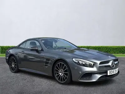 Used Mercedes SL400 AMG Line Premium 367 HP (269 kW) 2018 Grey Cabriolet