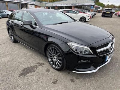 Used Mercedes CLS220 Shooting Brake AMG line 177 HP (130 kW) 2016 Black Estate