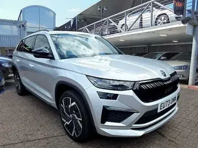 Used Skoda Kodiaq vRS 241 HP (177 kW) 2023 Brilliant silver metallic SUV