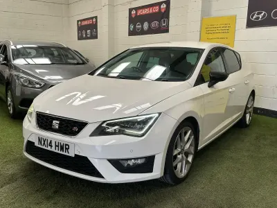 Used Seat Leon FR 184 HP (135 kW) 2014 White Hatchback