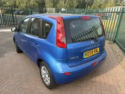 Used Nissan Note Acenta 88 HP (64 kW) 2009 Blue Hatchback