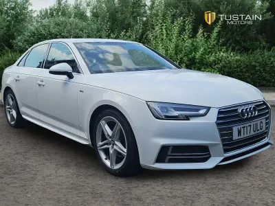 Used Audi A4 S-Line 150 HP (110 kW) 2017 White Sedan