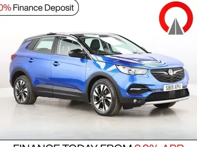 Used Vauxhall Grandland X Sport 130 HP (95 kW) 2019 Blue SUV