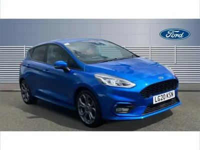 Second-hand Ford Fiesta ST-Line 125 CP (91 kW) 2020 Albastru Hatchback