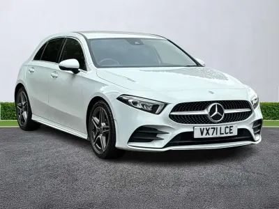 Used Mercedes A200 AMG line 2021 White Hatchback