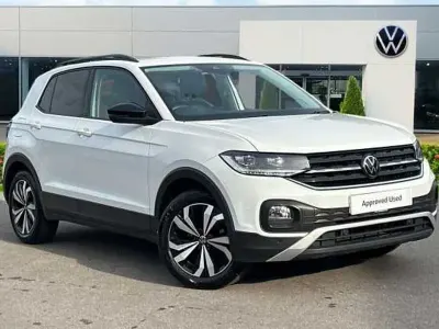 Used VW T-Cross Black Edition 95 HP (69 kW) 2023 White SUV