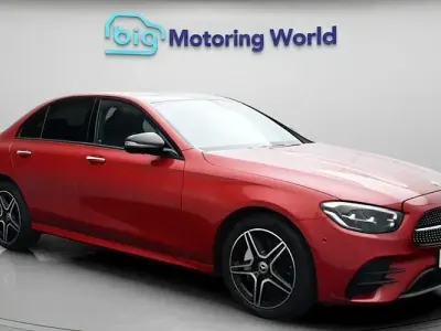 Used Mercedes E300 AMG line 306 HP (225 kW) 2022 Red Sedan