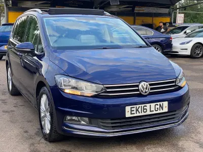Used VW Touran SEL 150 HP (110 kW) 2016 Blue MPV