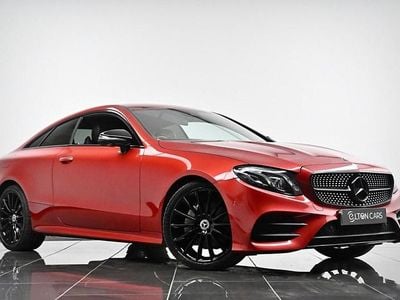 Used Mercedes E220 AMG line 194 HP (142 kW) 2019 Red Coupe