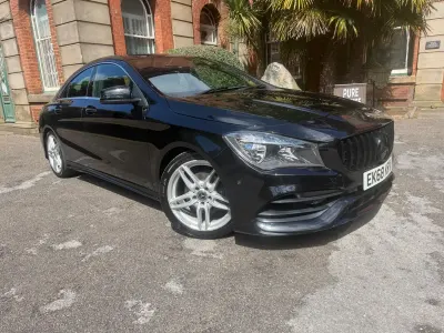 Used Mercedes CLA180 AMG line 2018 Black Coupe