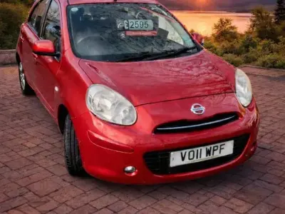 Used Nissan Micra Acenta 98 HP (72 kW) 2011 Red Hatchback