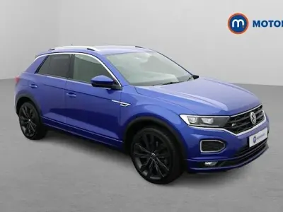 Used VW T-Roc R-line 150 HP (110 kW) 2021 Blue SUV