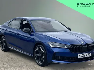 Used Skoda Superb SportLine 150 HP (110 kW) 2026 Cobalt blue  metallic Hatchback