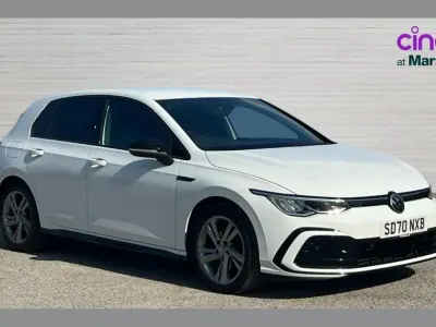 Used VW Golf VIII R-line 128 HP (94 kW) 2020 White Hatchback