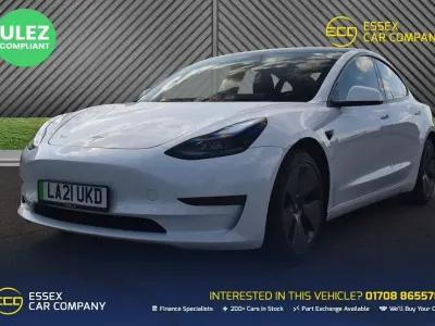 Used Tesla Model 3 Long Range AWD 254 kW (346 HP) 2021 White Sedan