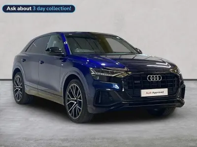 Used Audi Q8 Black Edition 340 HP (250 kW) 2022 Blue SUV