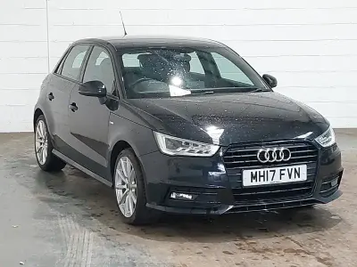 Used Audi A1 S-Line 125 HP (91 kW) 2017 Black Hatchback