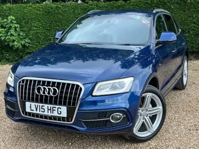 Used Audi Q5 S-line plus 230 HP (169 kW) 2015 Blue SUV