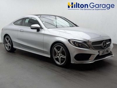 Used Mercedes C220 AMG line 170 HP (125 kW) 2016 Silver Coupe