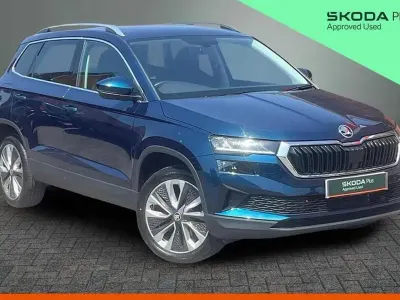 Used Skoda Karoq SE L 150 HP (110 kW) 2023 Lava blue metallic SUV