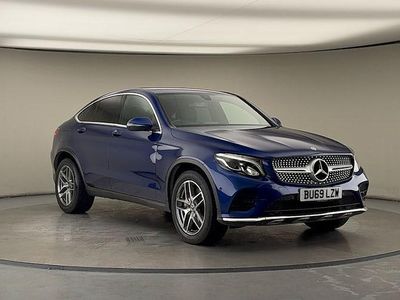 Used Mercedes GLC250 AMG line 211 HP (155 kW) 2019 Brilliant blue Coupe