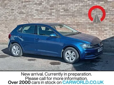 Used VW Polo SE 80 HP (58 kW) 2020 Blue Hatchback
