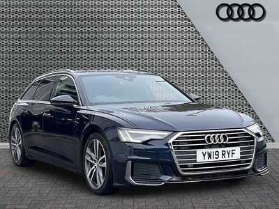 Used Audi A6 S-Line 200 HP (147 kW) 2019 Blue Estate